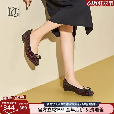 【商场同款】浅口女鞋2025春季新款透气真皮春夏百搭女单鞋妈妈鞋图片