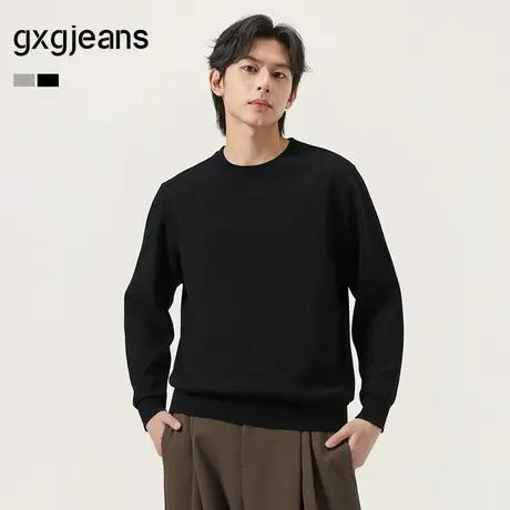 gxg.jeans男装  多色基础内搭简约打底圆领毛衣线衫男 25年秋新品图片