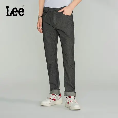 Lee商场同款705标准中腰锥形黑色男牛仔裤潮LMB100705100-898图片