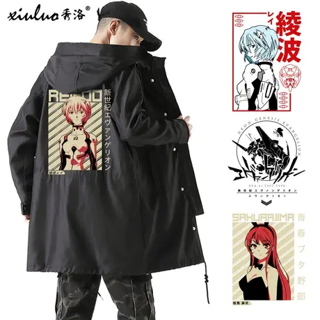 秀洛新福音战士eva联名衣服初号机风衣男中长款冬季卫衣周边世纪商品大图