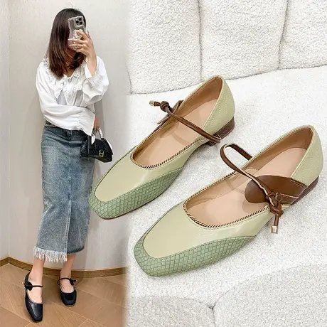 玛丽珍女鞋2023新款小皮鞋搭配旗袍汉服鞋子女秋季单鞋春秋平底鞋商品大图