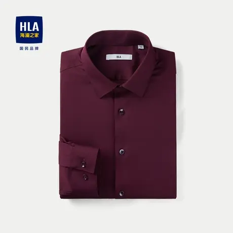 HLA/海澜之家舒微弹长袖正装衬衫24春夏新利落正式有型商务上衣男商品大图
