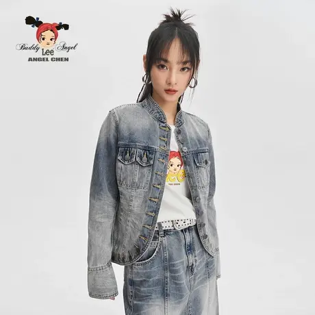 【ANGEL CHEN联名】Lee商场同款24早春新品舒适版女牛仔夹克外套图片