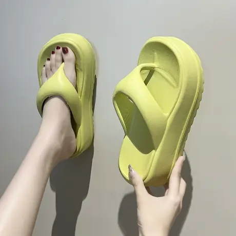 人字拖女外穿厚底踩屎感夏季2024新款时尚夹脚拖鞋室内居家防滑软图片