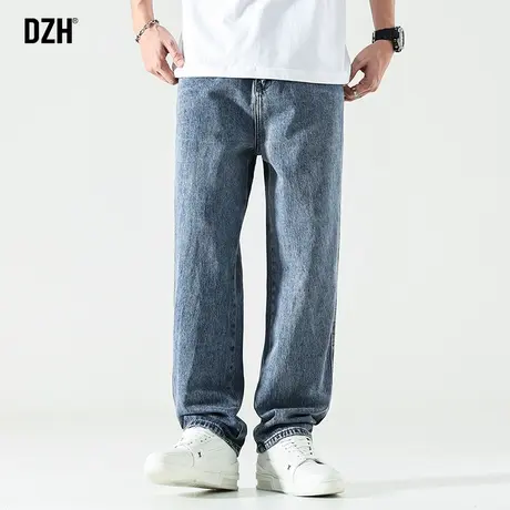男士直筒牛仔裤男秋冬新款大码裤子男款休闲裤2023年新款美式长裤商品大图