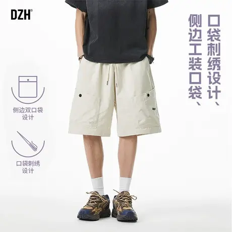 青少年日系工装短裤男夏季高级感痞帅男裤2025年新款休闲五分裤子商品大图