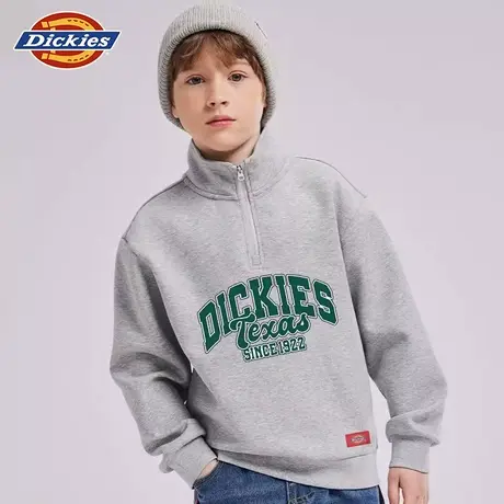 Dickies童装男童卫衣儿童美式潮牌半高领上衣男孩2025新款衣服潮A图片