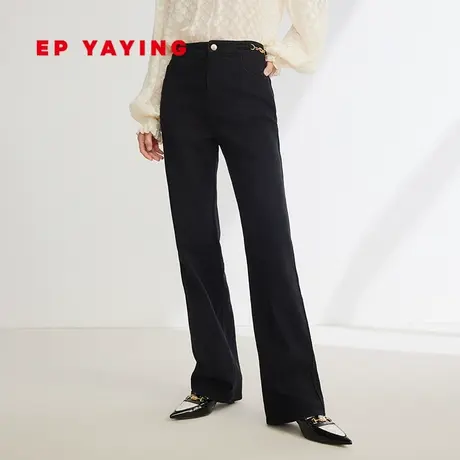 EP YAYING雅莹女装 休闲棉质直筒牛仔裤 2023秋冬新款J633A图片