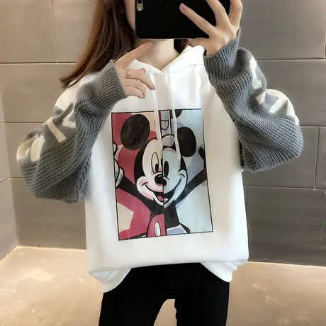 卫衣2024年新款女装韩版春秋季春装春款宽松女士加绒外套爆款上衣商品大图