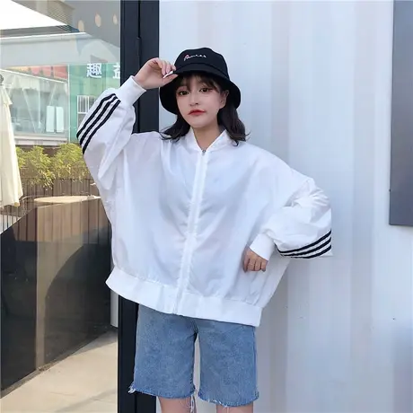 休闲外套2021年新款春秋薄款百搭短款夹克外套女潮ins超火棒球服图片