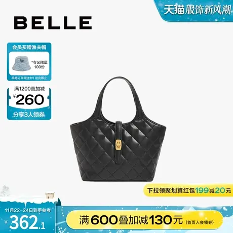 百丽女包包商场高级单肩包斜挎包链条包手提包小包托特包X6838DX3图片