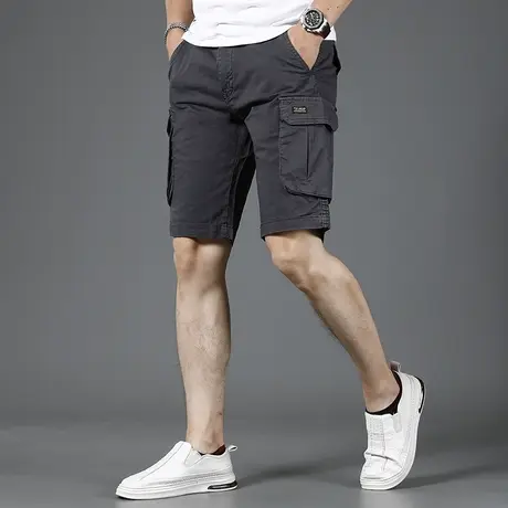 2023新款工装休闲短裤男夏季休闲潮流五分裤中裤薄款修身男士裤子商品大图