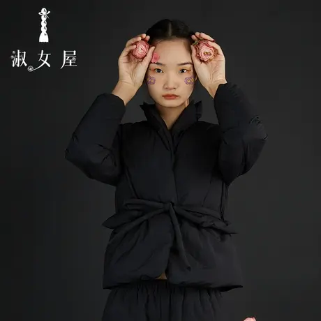 淑女屋官方旗舰店2022新品天鹅湖系列西装设计款保暖柔软女羽绒服商品大图