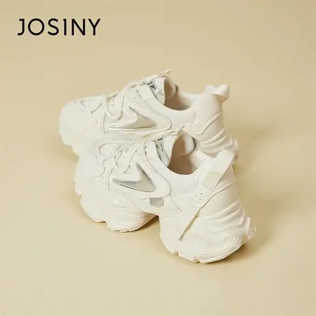 Josiny/卓诗尼老爹鞋女款2024新款春季休闲运动鞋厚底炸街女鞋子商品大图