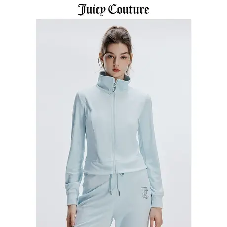 Juicy Couture橘滋套装女冬季新款穿搭高级感外套天鹅绒休闲长裤图片
