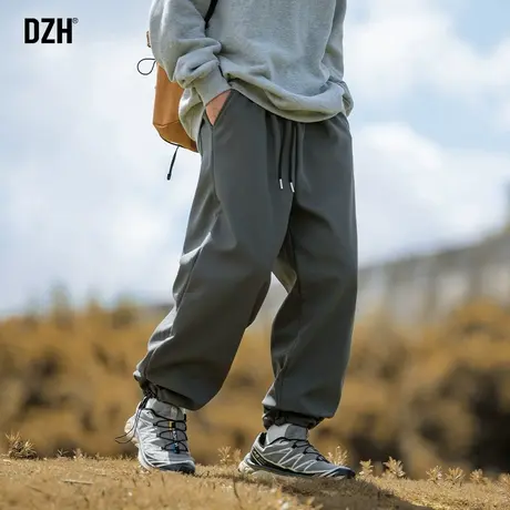 男士登山裤冲锋裤痞帅男裤子设计感高级休闲裤美式伞兵裤束脚裤男图片