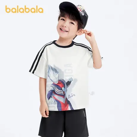 奥特曼ip巴拉巴拉男童短袖T恤小童宝宝打底衫2024夏装儿童童装潮商品大图