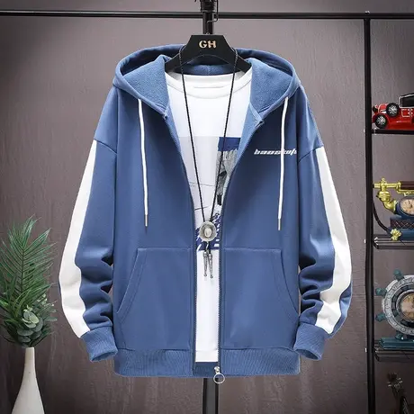 13春秋男孩外套14青少年帅气卫衣男连帽15岁初中学生大童秋装衣服商品大图