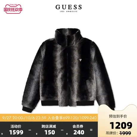 GUESS23年新款秋保暖仿羊羔绒女士短款外套-RM4W7854图片