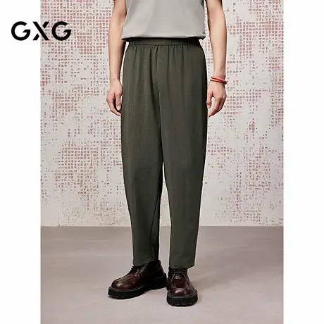 [商场同款]GXG男装 分割线西裤锥形轻薄男长裤25夏新品G25X022072图片