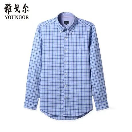 【商场同款】雅戈尔衬衫秋季官方商务休闲牛津纺通勤外穿长袖衬衫图片