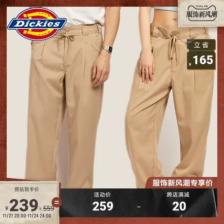 Dickies 工装春夏男女情侣直筒型纯色休闲长裤宽松商品大图