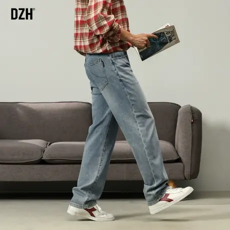 男生美式高街牛仔裤男潮牌设计感裤子男裤2024年春季宽松休闲长裤商品大图