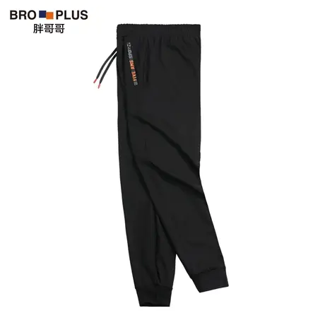 胖哥哥春秋款胖子宽松休闲裤男小脚裤肥佬加肥加大长裤弹力运动裤商品大图