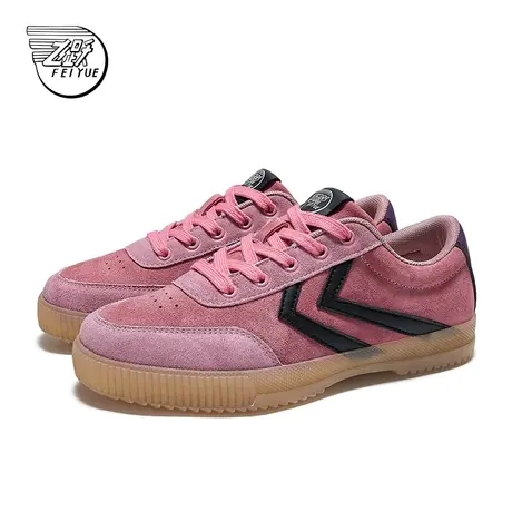 feiyue/飞跃休闲鞋女2024春季新款低帮时尚潮鞋拼色复古德训板鞋商品大图