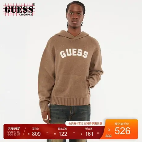 GUESSOriginals25年新款春季男士含羊毛连帽针织衫-M5RR42Z3LD0图片