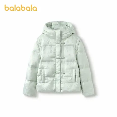 巴拉巴拉女童羽绒服国风外套秋冬款童装中大童宝宝新中式洋气上衣图片