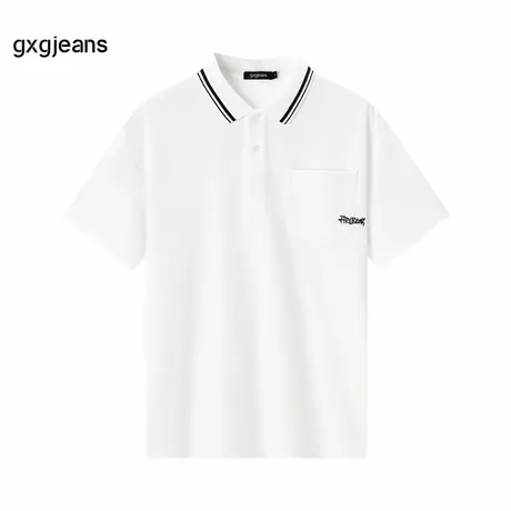 gxg.jeans男装2024年夏季新款翻领短袖POLOJEX12400132商品大图