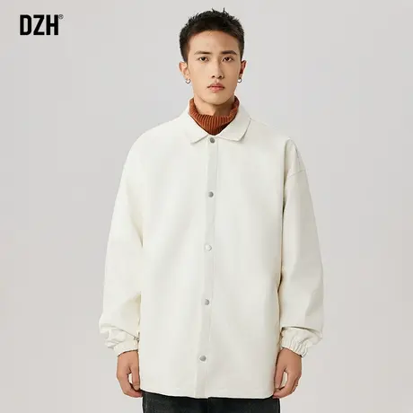 男士美式pu皮外套男飞行员夹克男款2023新款皮衣男装宽松翻领上衣商品大图