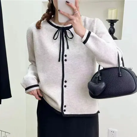 2025春装新款设计感针织开衫毛衣女秋冬2023新款爆款洋气时尚外套商品大图