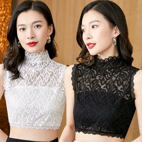 假领子女百搭假领装饰领多功能蕾丝花边立领配毛衣配卫衣衣领打底图片