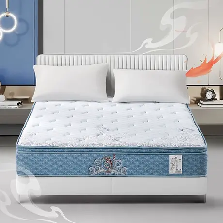 【线下同款】富安娜床垫抗菌防螨乳胶弹簧床垫国潮适中偏软席梦思商品大图