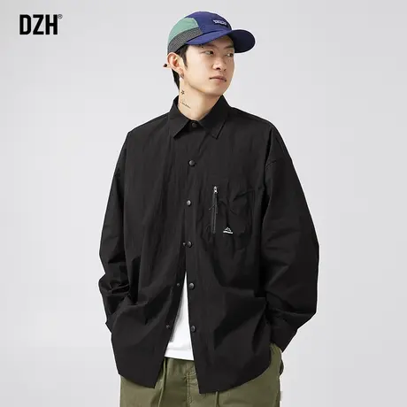 男士工装衬衫男长袖高级感潮牌休闲衬衣外套秋季男装2023新款寸衫商品大图