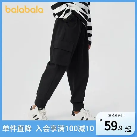 巴拉巴拉童装工装裤秋季男女童松紧长裤宝宝休闲商品大图