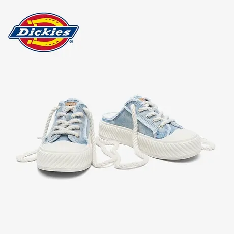 Dickies半拖鞋男款2025新款夏季薄款软底百搭一脚蹬帆布鞋子男潮商品大图