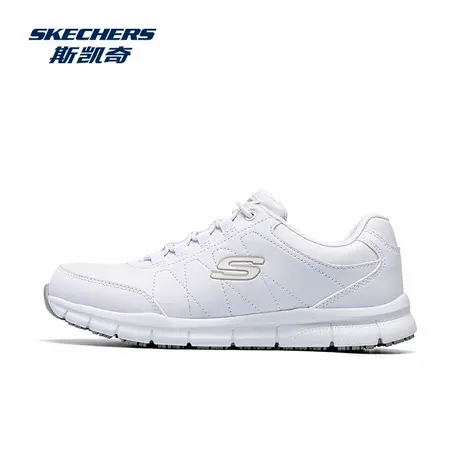 Skechers/斯凯奇男鞋跑步鞋秋季新款白色运动鞋通勤皮鞋休闲鞋子商品大图