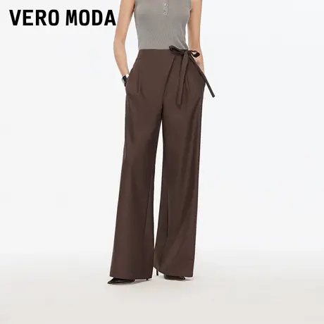 【蜜蜂服饰店】Vero Moda休闲裤女25夏秋新款系带高腰宽松阔腿裤商品大图