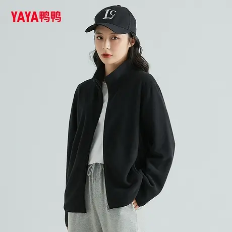 【直播专享】鸭鸭摇粒绒情侣款休闲长袖短款户外运动保暖时尚外套图片