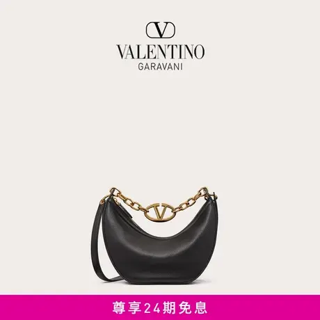 【24期免息】华伦天奴VALENTINO女士 VLOGO MOON小号皮革HOBO手袋图片