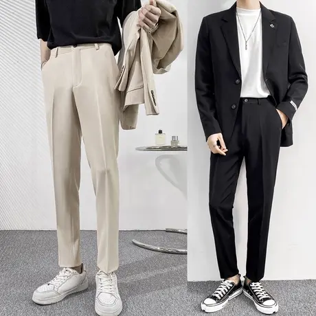 男士西服套装青年韩版学生潮流休闲西装外套新郎伴郎团结婚礼服潮商品大图