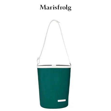 【商场同款】玛丝菲尔年秋季新款绿色单肩水桶包图片