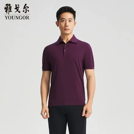 【商场同款】雅戈尔男士短袖T恤夏季新款官方商务休闲短袖POLO衫图片