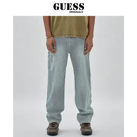 【38上新季】GUESS ORIGINALS  男美式阔腿直筒牛仔裤长裤子图片