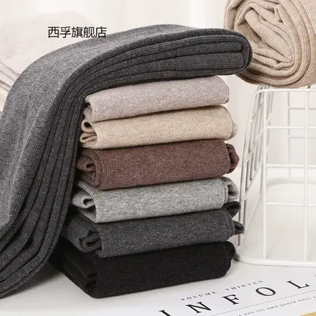 春秋季薄款棉螺纹打底裤女士外穿提臀塑形袜裤高弹显瘦条纹连裤袜商品大图