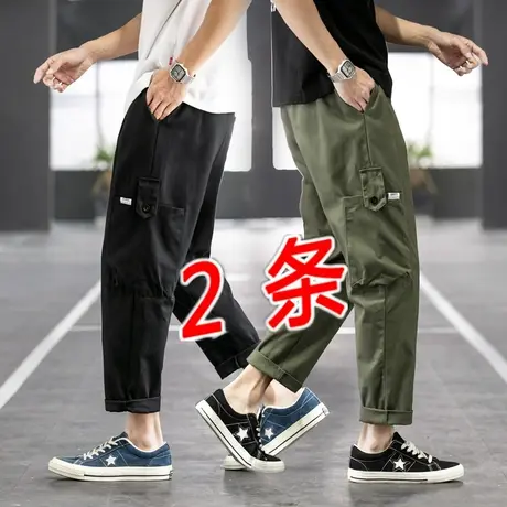 纯棉工作服裤子直筒宽松耐磨劳保长裤春秋休闲工装裤男电焊工防烫商品大图