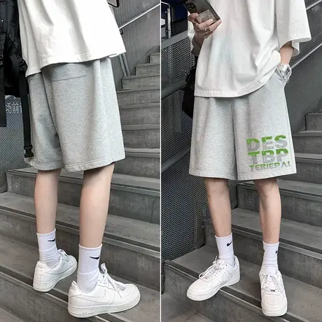 夏季运动短裤男潮牌宽松跑步健身篮球直筒薄款五分裤潮流休闲裤子商品大图